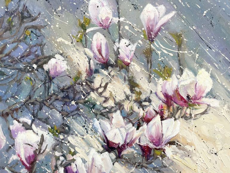 Original Art Deco Floral Painting by Eugene Chernyakovsky