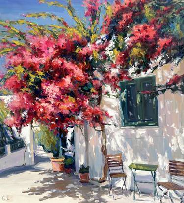 Blooming yard of Greece thumb