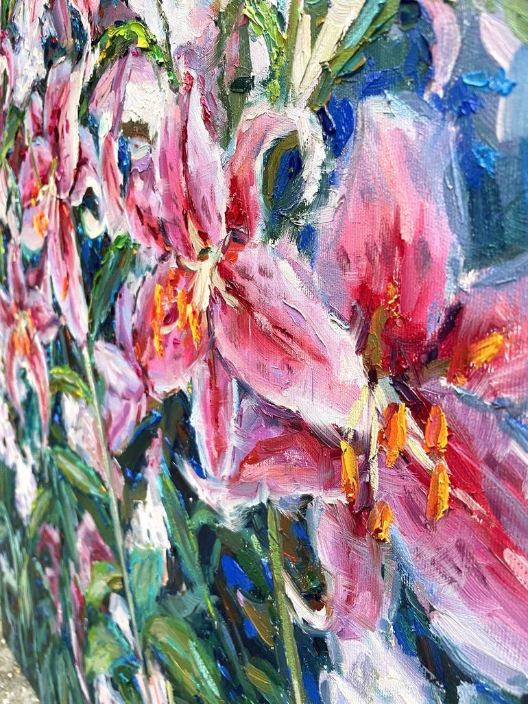 Original Floral Painting by Eugene Chernyakovsky