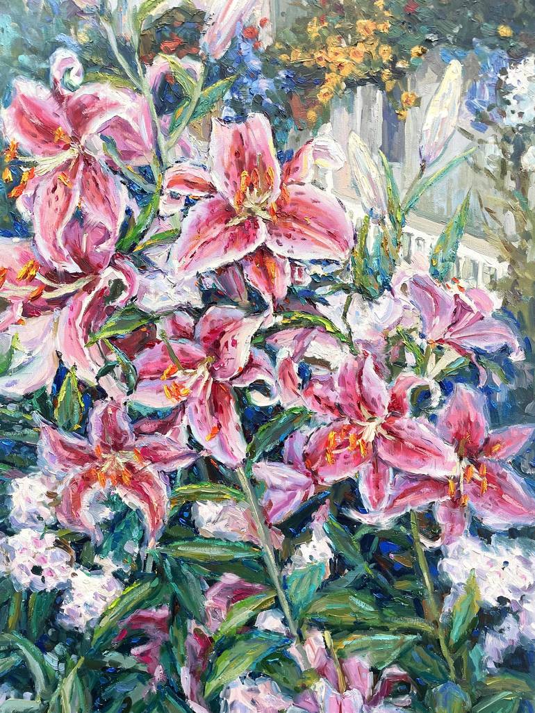 Original Floral Painting by Eugene Chernyakovsky