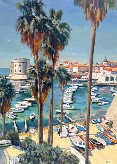 Original Art Deco Beach Paintings by Eugene Chernyakovsky