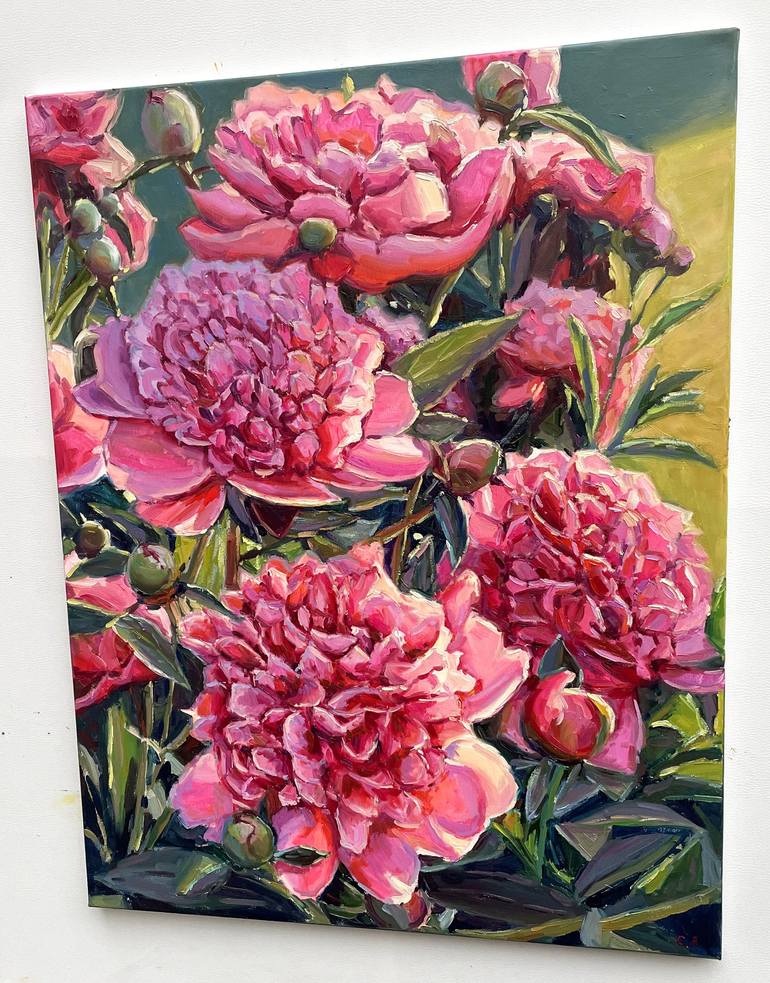 Original Floral Painting by Eugene Chernyakovsky