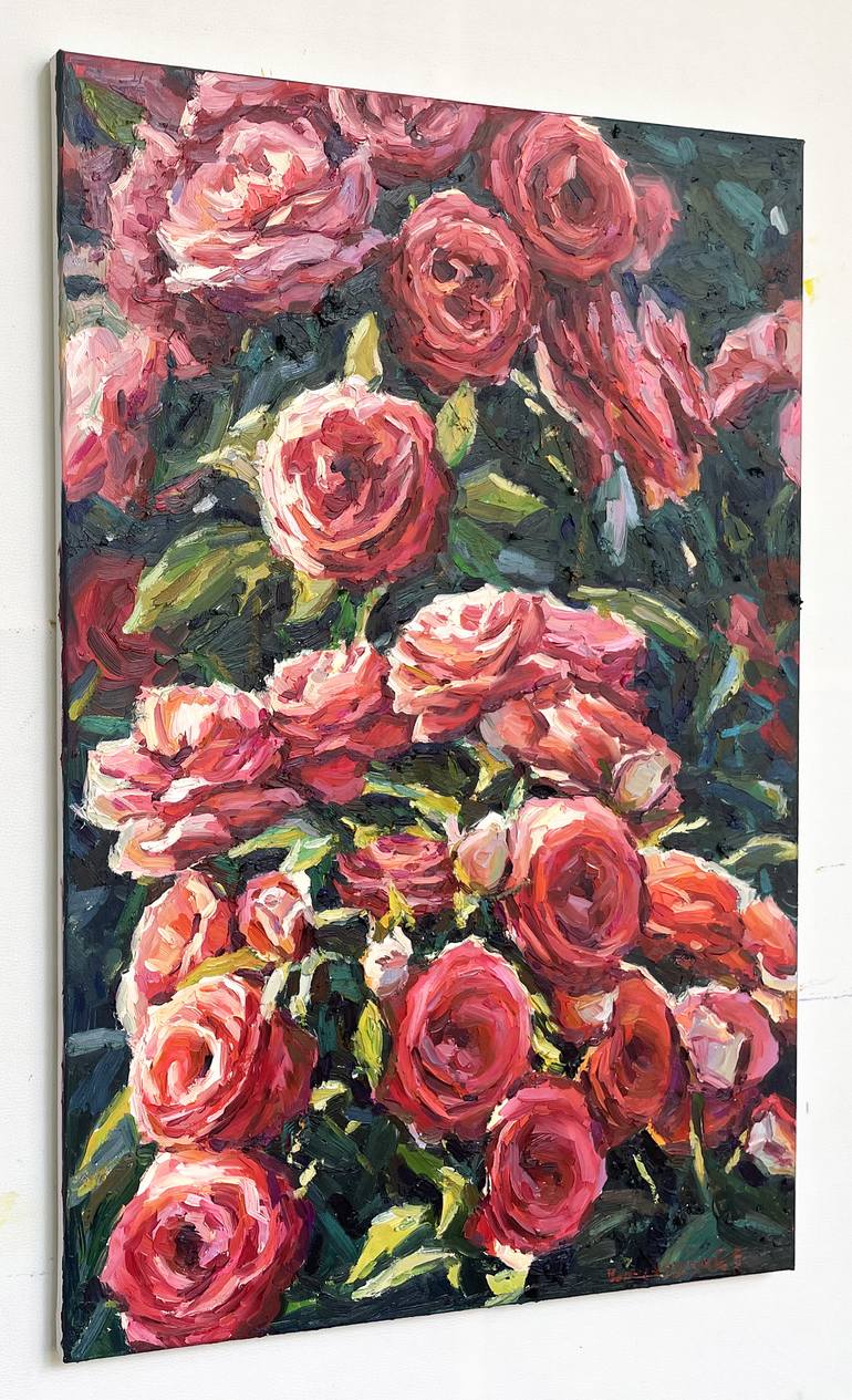 Original Art Deco Floral Painting by Eugene Chernyakovsky