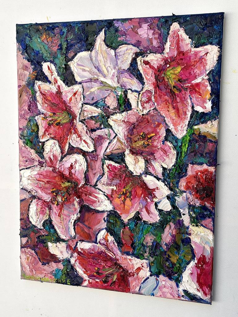 Original Art Deco Floral Painting by Eugene Chernyakovsky