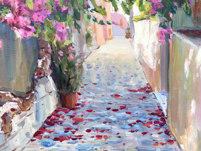 Original Art Deco Floral Painting by Eugene Chernyakovsky