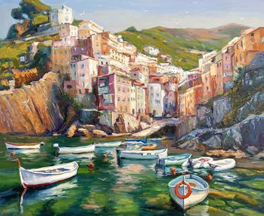 Original Boat Paintings by Eugene Chernyakovsky