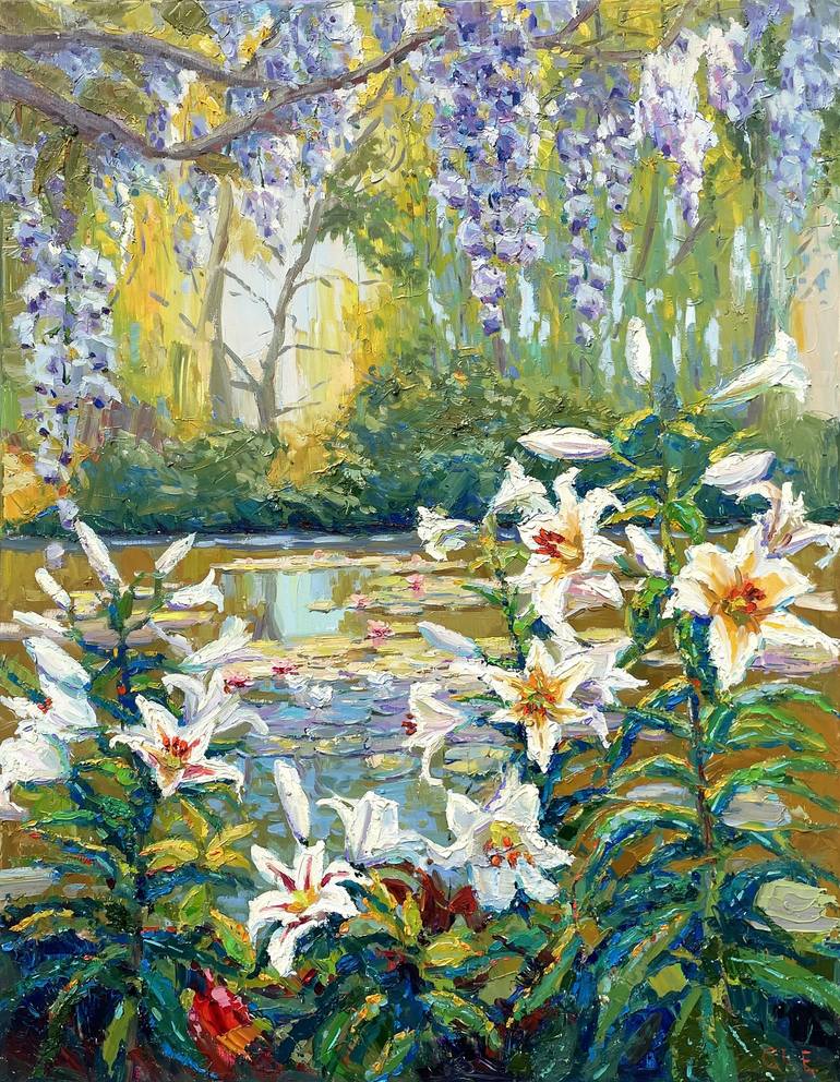 Original Art Deco Floral Paintings by Eugene Chernyakovsky