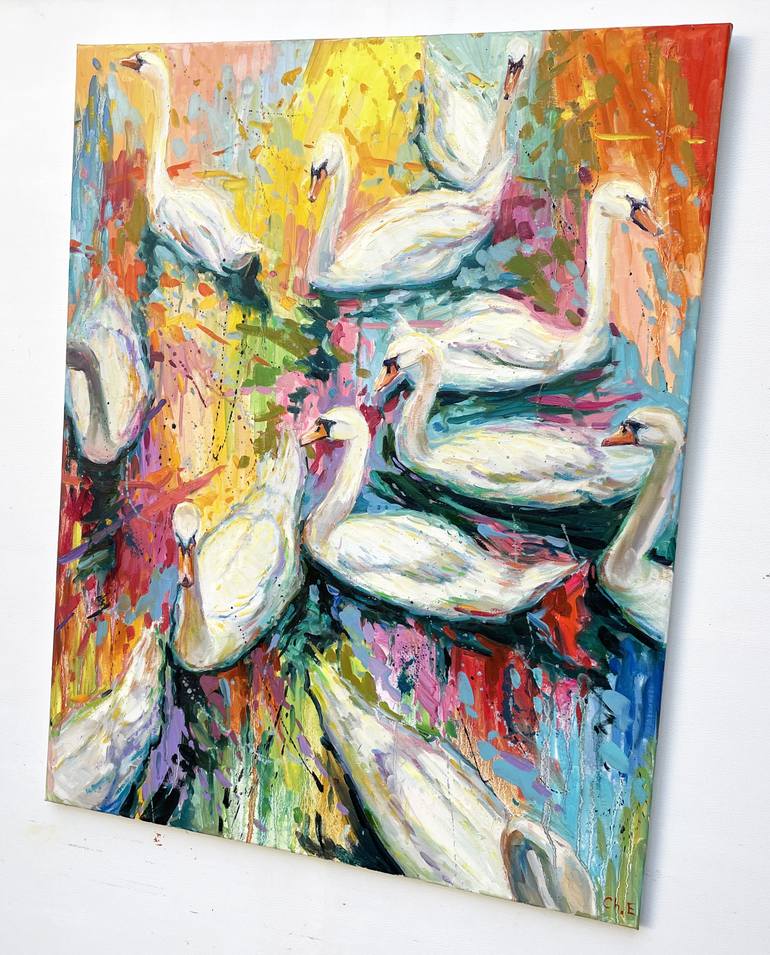 Original Art Deco Abstract Painting by Eugene Chernyakovsky