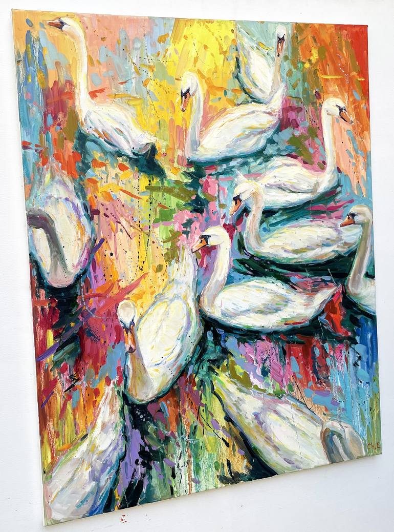 Original Art Deco Abstract Painting by Eugene Chernyakovsky