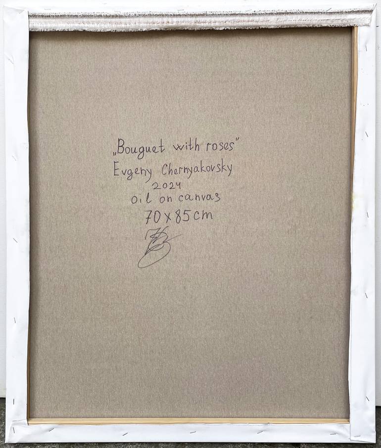 Original Abstract Floral Painting by Eugene Chernyakovsky