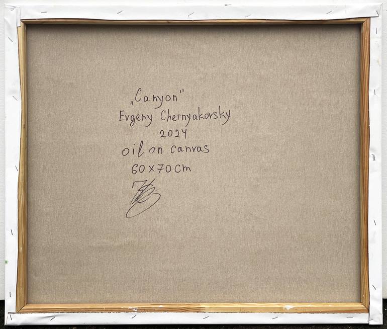 Original Abstract Landscape Painting by Eugene Chernyakovsky