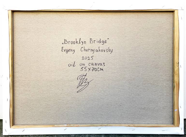 Original Abstract Architecture Painting by Eugene Chernyakovsky