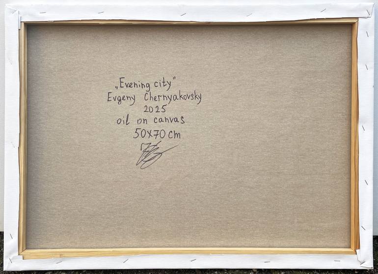 Original Art Deco Architecture Painting by Eugene Chernyakovsky