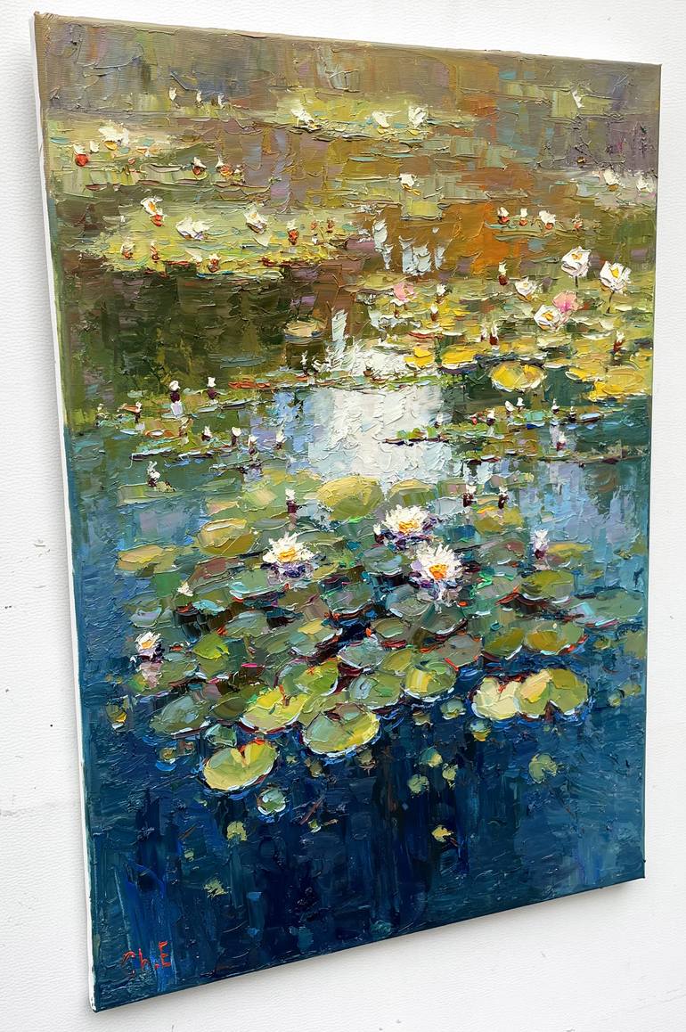 Original Abstract Floral Painting by Eugene Chernyakovsky