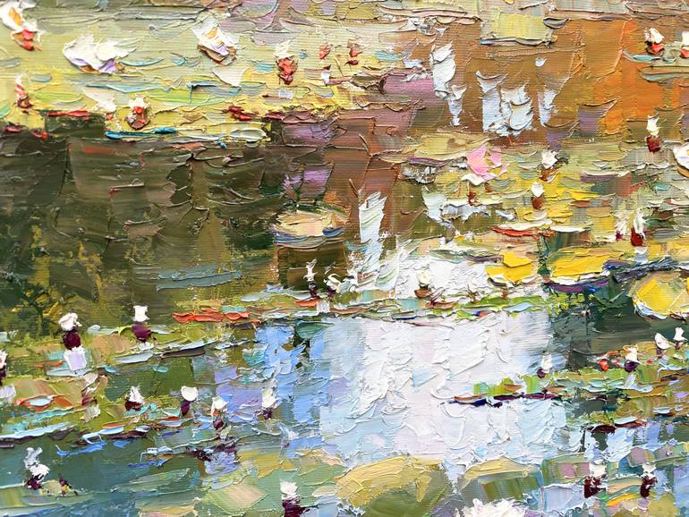 Original Abstract Floral Painting by Eugene Chernyakovsky