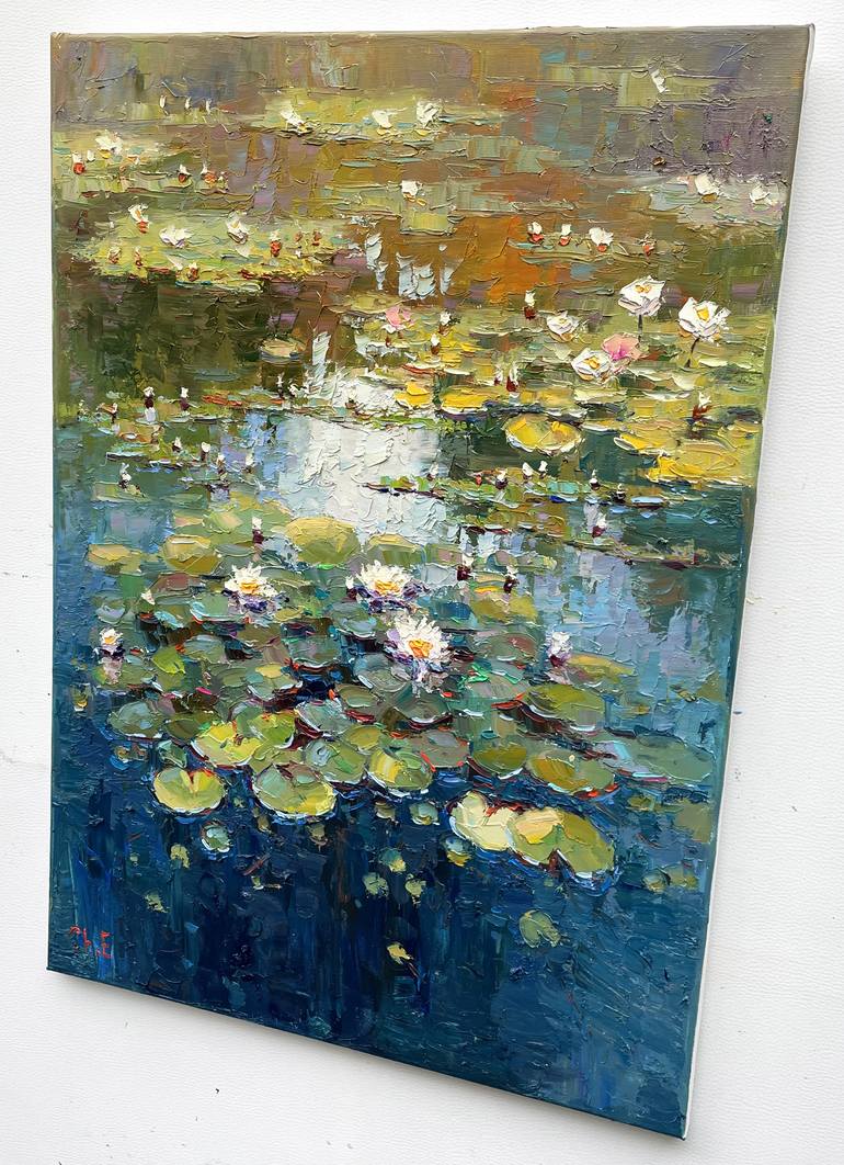 Original Abstract Floral Painting by Eugene Chernyakovsky