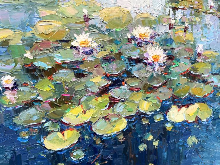 Original Abstract Floral Painting by Eugene Chernyakovsky