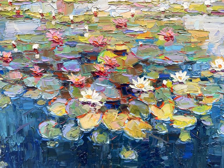 Original Abstract Floral Painting by Eugene Chernyakovsky