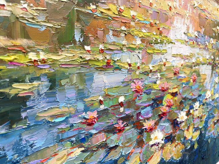 Original Abstract Floral Painting by Eugene Chernyakovsky