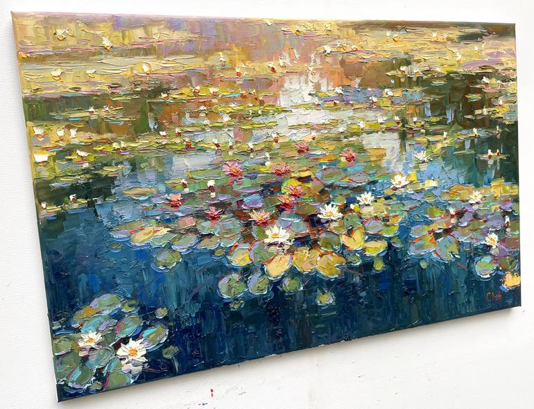 Original Abstract Floral Painting by Eugene Chernyakovsky