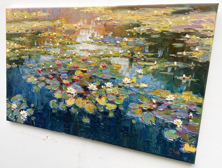 Original Abstract Floral Painting by Eugene Chernyakovsky
