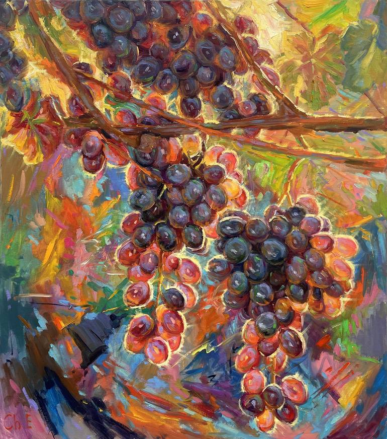 Original Abstract Food & Drink Paintings by Eugene Chernyakovsky