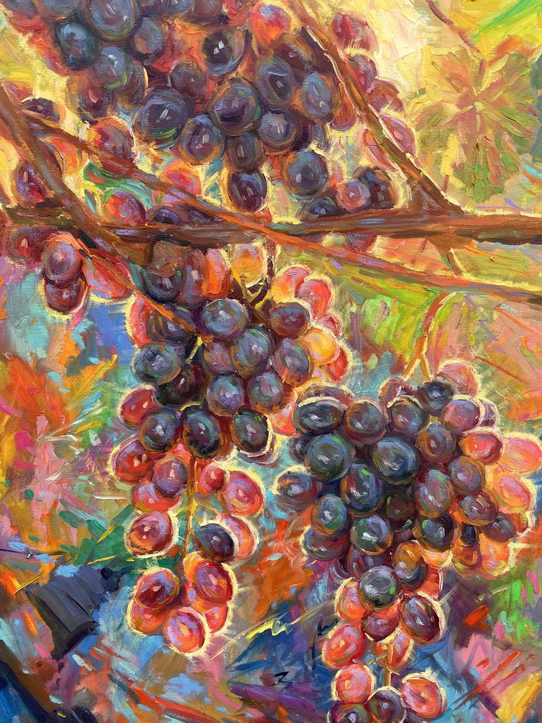 Original Abstract Food & Drink Painting by Eugene Chernyakovsky