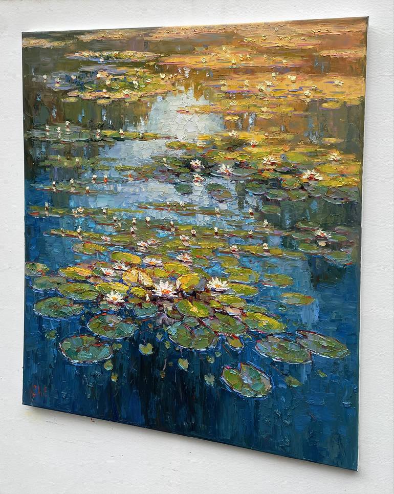 Original Abstract Floral Painting by Eugene Chernyakovsky