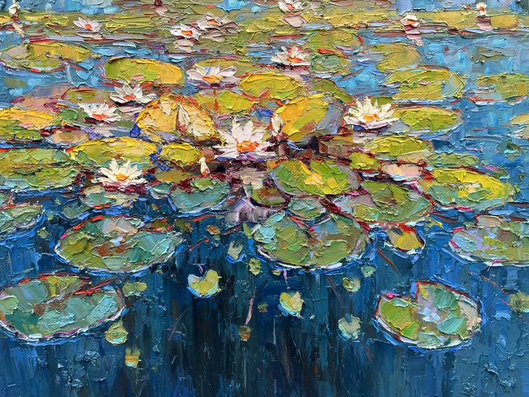 Original Abstract Floral Painting by Eugene Chernyakovsky