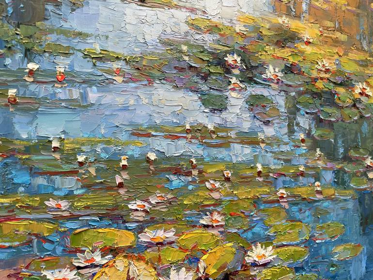 Original Abstract Floral Painting by Eugene Chernyakovsky