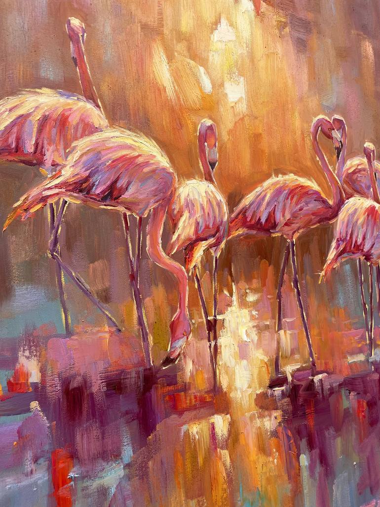 Original Abstract Animal Painting by Eugene Chernyakovsky