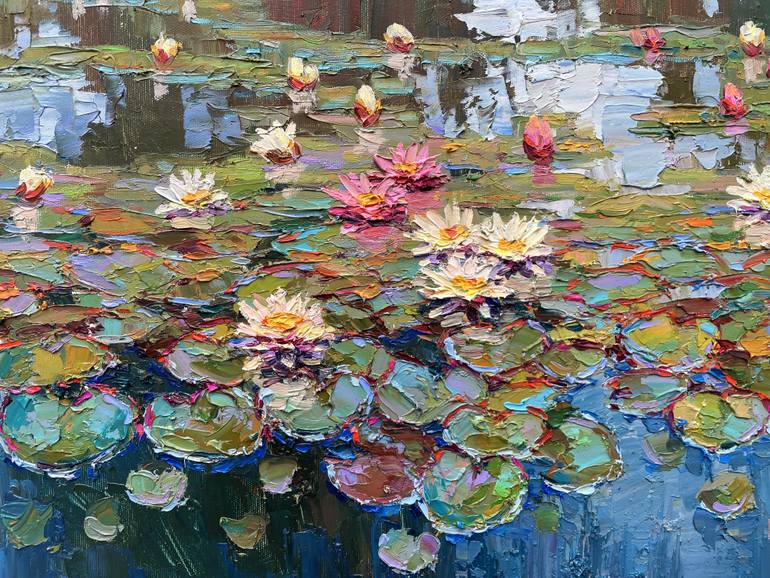 Original Abstract Floral Painting by Eugene Chernyakovsky