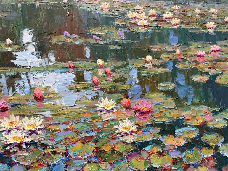 Original Abstract Floral Painting by Eugene Chernyakovsky