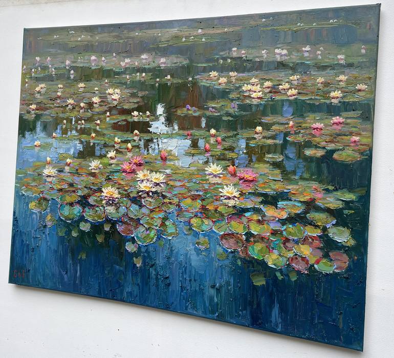 Original Abstract Floral Painting by Eugene Chernyakovsky
