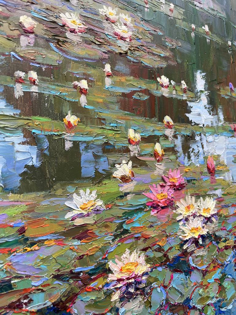 Original Abstract Floral Painting by Eugene Chernyakovsky