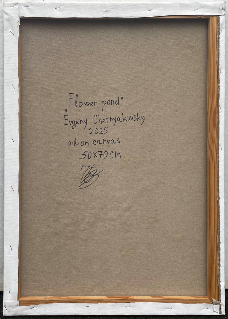 Original Abstract Floral Painting by Eugene Chernyakovsky