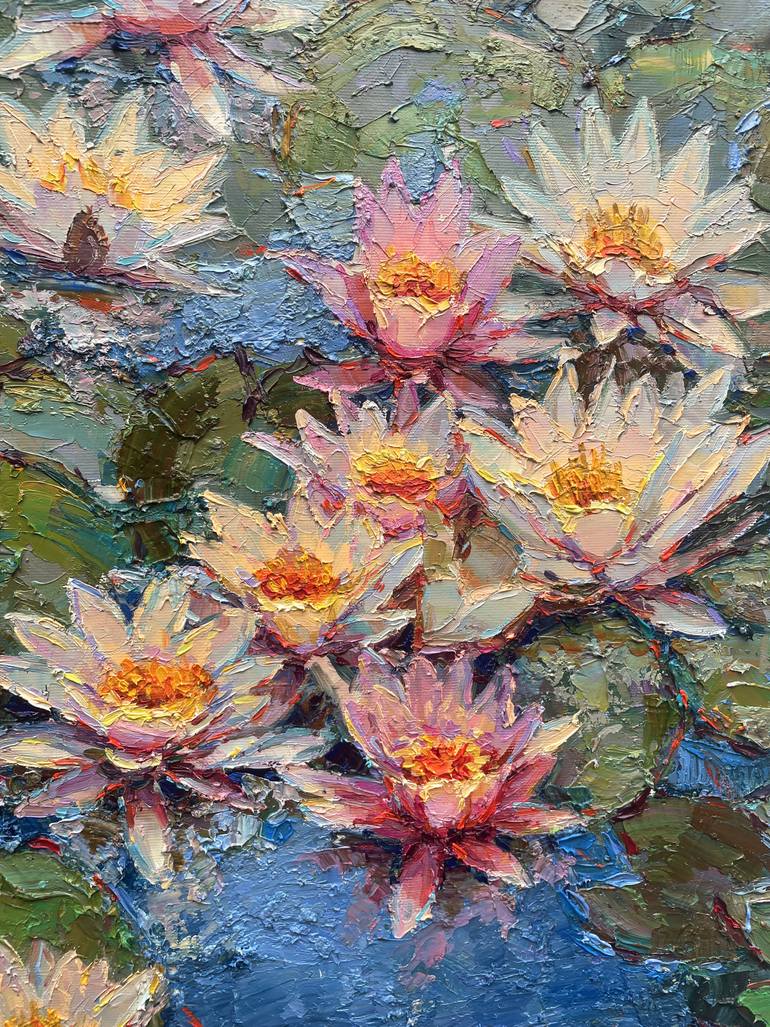 Original Abstract Floral Painting by Eugene Chernyakovsky