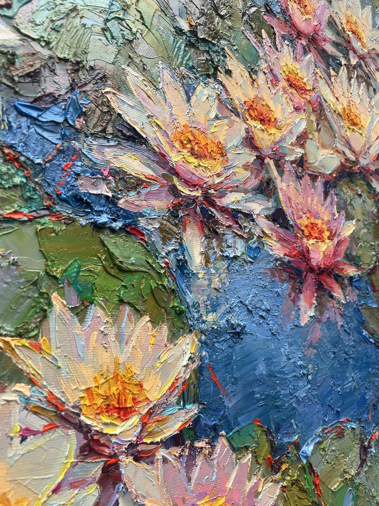 Original Abstract Floral Painting by Eugene Chernyakovsky