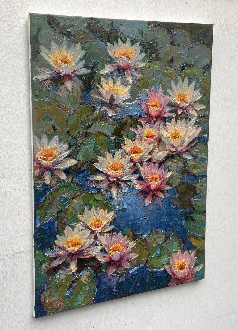Original Abstract Floral Painting by Eugene Chernyakovsky
