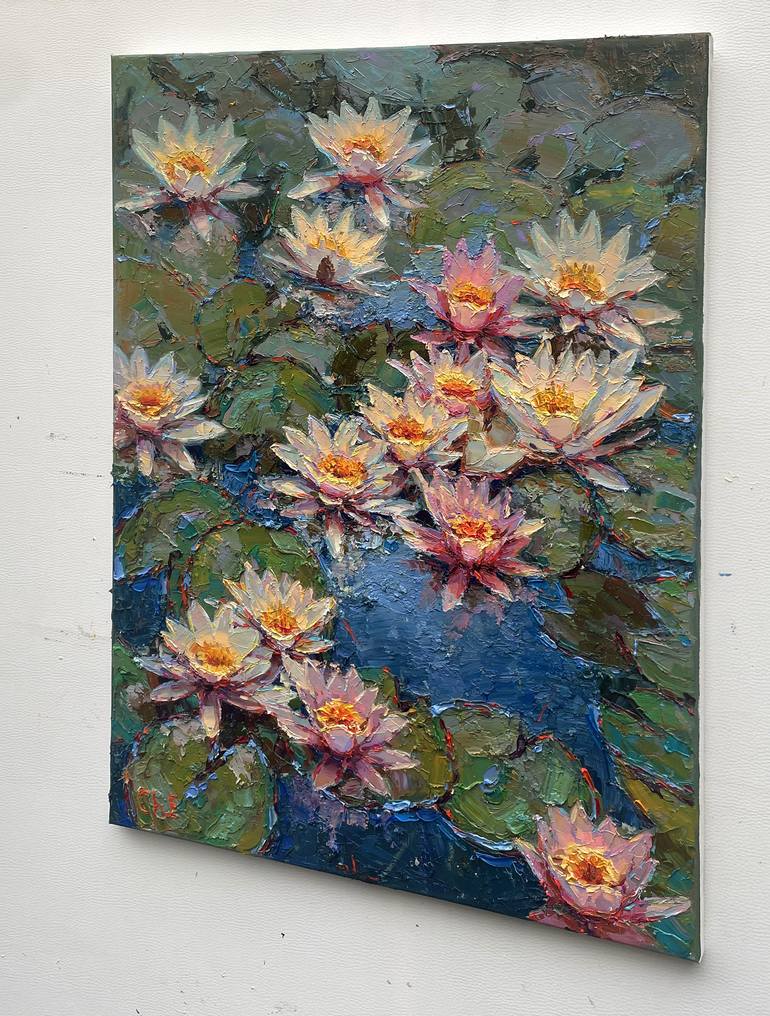 Original Abstract Floral Painting by Eugene Chernyakovsky