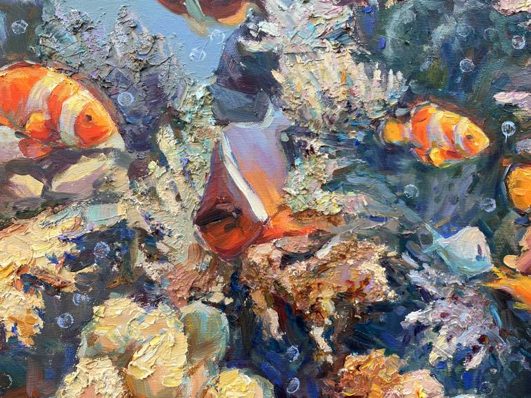 Original Abstract Animal Painting by Eugene Chernyakovsky