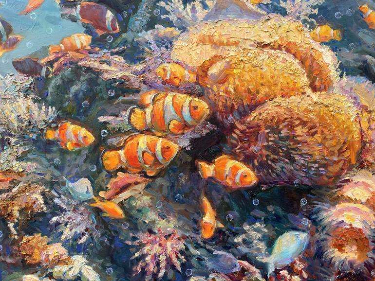 Original Abstract Animal Painting by Eugene Chernyakovsky