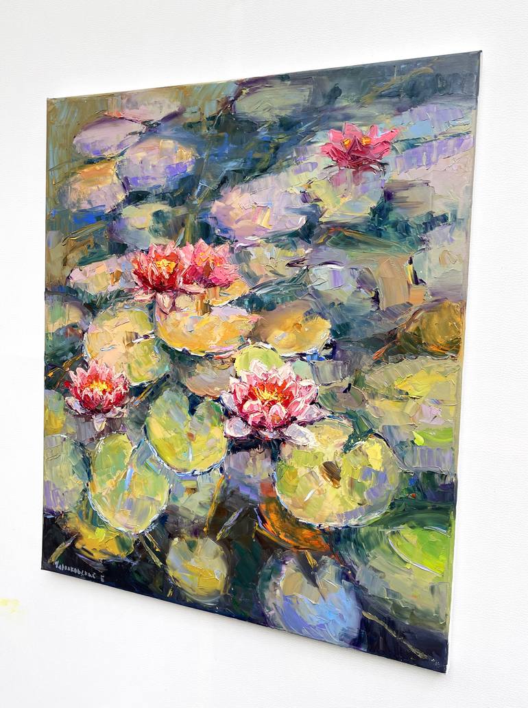 Original Abstract Floral Painting by Eugene Chernyakovsky