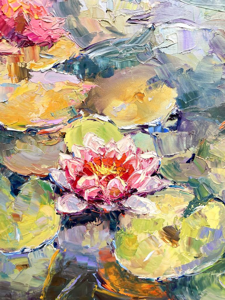 Original Abstract Floral Painting by Eugene Chernyakovsky