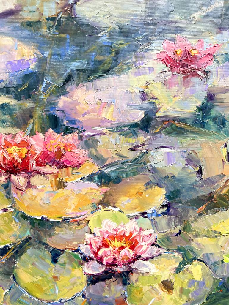 Original Abstract Floral Painting by Eugene Chernyakovsky