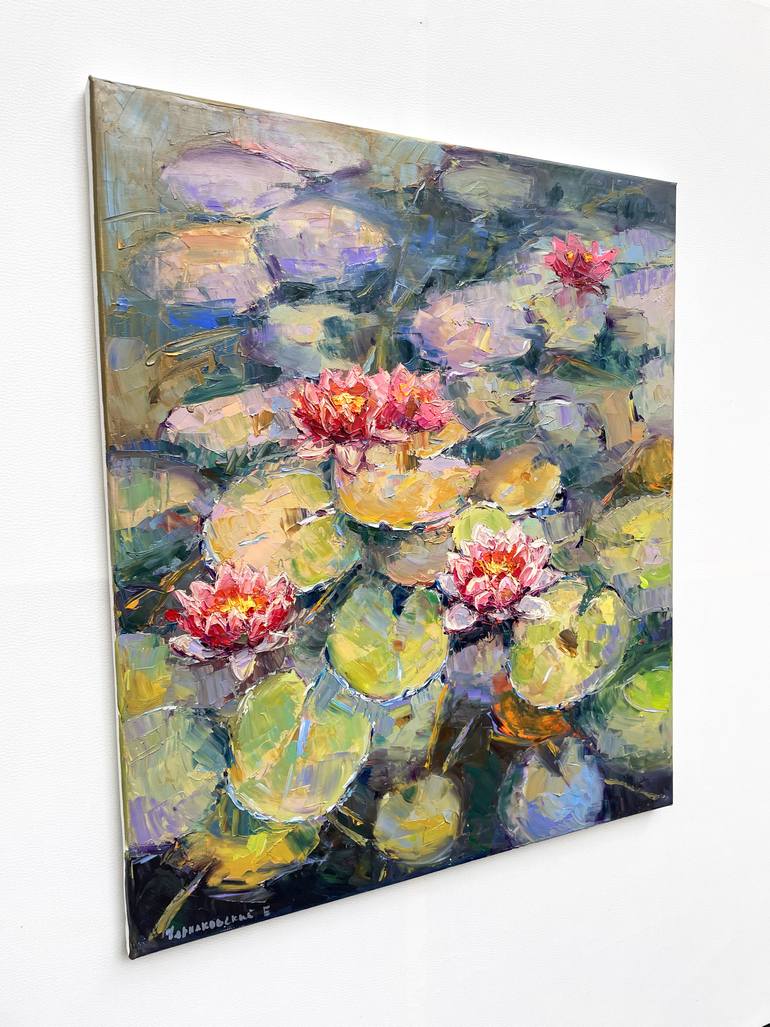 Original Abstract Floral Painting by Eugene Chernyakovsky
