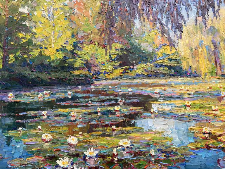 Original Abstract Floral Painting by Eugene Chernyakovsky