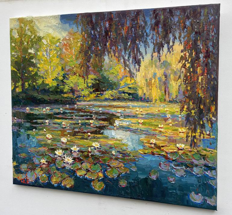 Original Abstract Floral Painting by Eugene Chernyakovsky