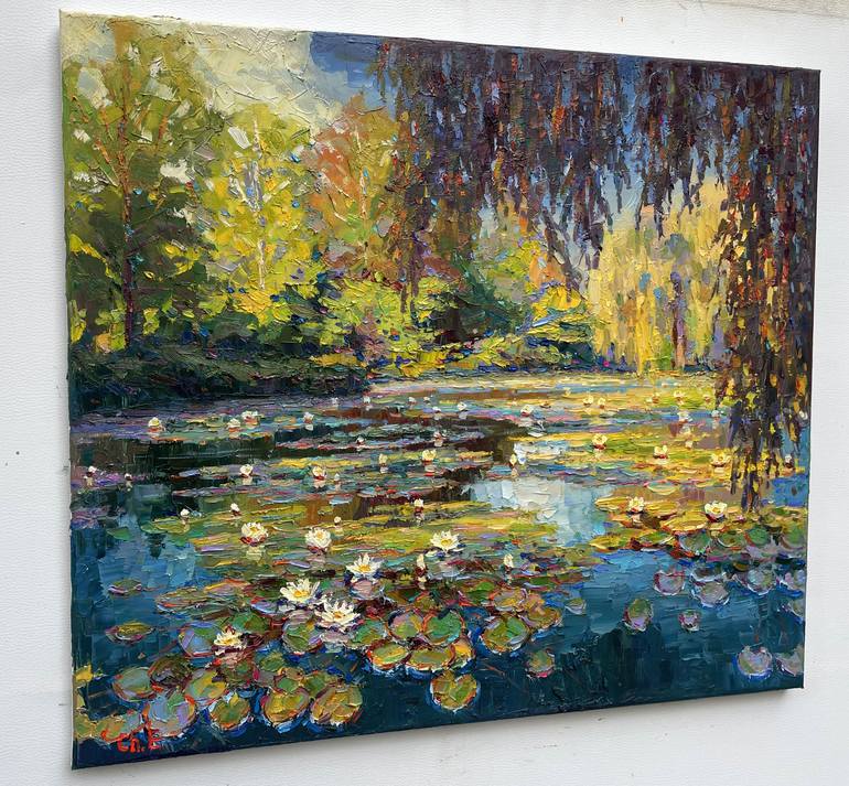 Original Abstract Floral Painting by Eugene Chernyakovsky
