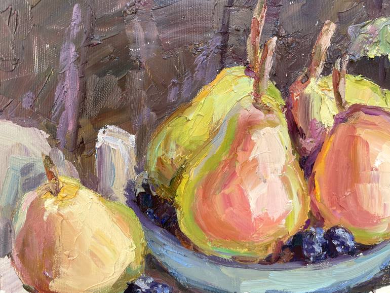 Original Abstract Garden Painting by Eugene Chernyakovsky